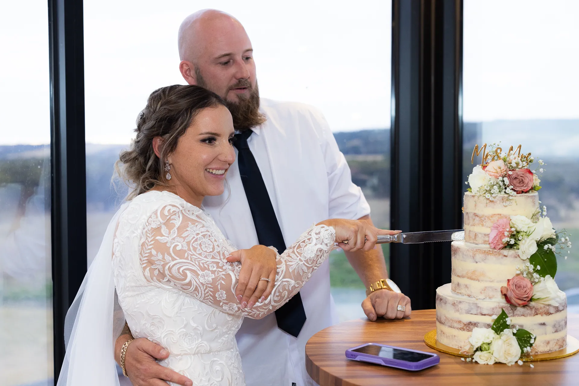 Sarah & Lee, wedding photograph 86